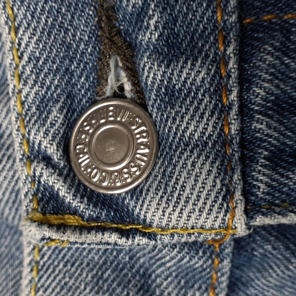 Levi's 517 Medium Blue Bootcut Blue Jeans Size W36 L34 - Picture 14 of 16